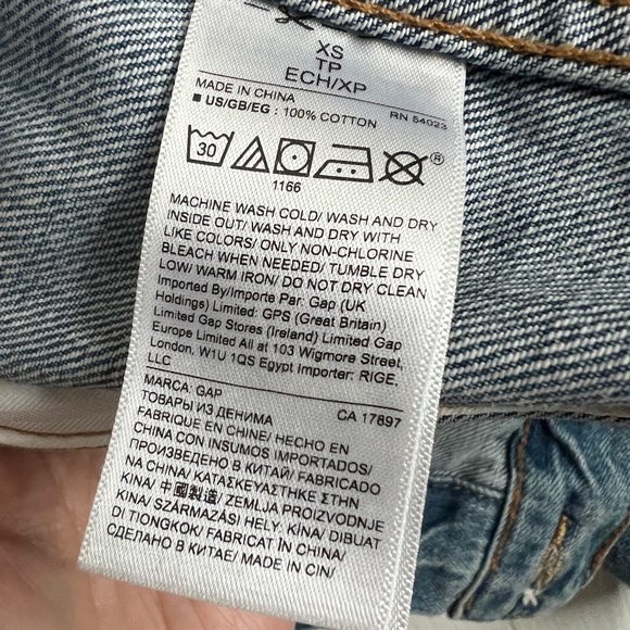 Gap denim jacket sz xs - Picture 4 of 4